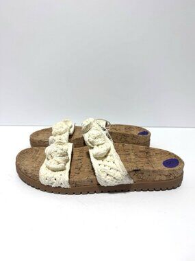 Anne Klein Womens Bulia Sandals White Size 8.5M